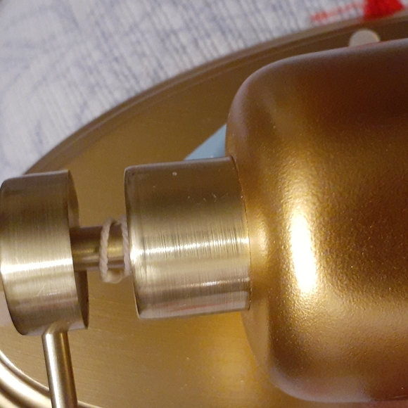 VANITY TRAY/ DISPENSER 2PC SET NWT KASSATEX GOLD - Picture 4 of 5